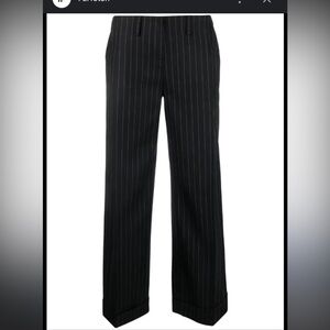 Christian Dior Brown Pinstripe Trousers  Mens 38/30 wool